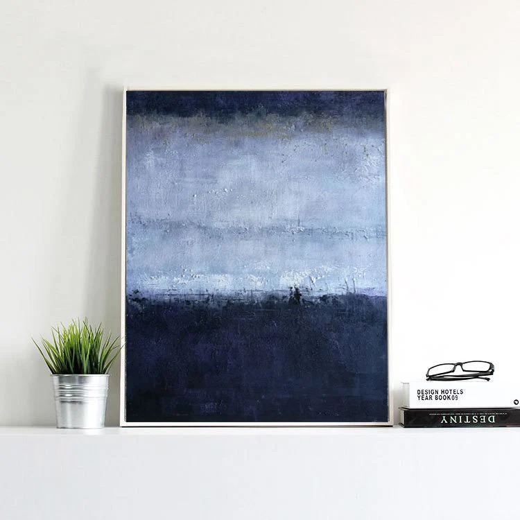 Oversized Deep Living Hallway Abstract Canvas Wall Art UUJG2 wall art